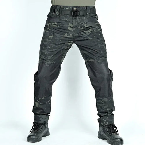 Outdoor Uniform Tactical Suits Wear Resistant T-Shirt Hood Pants Men